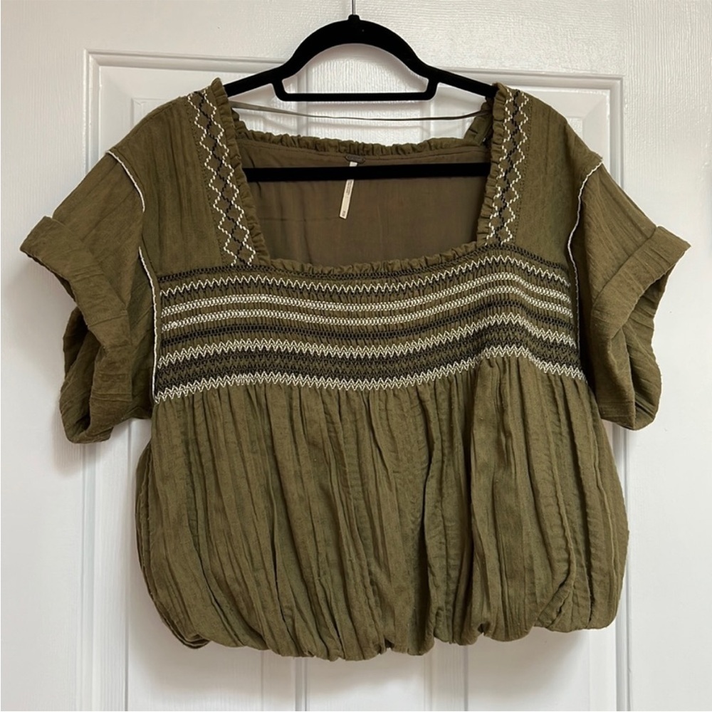 FP Olive Green Women's Top
